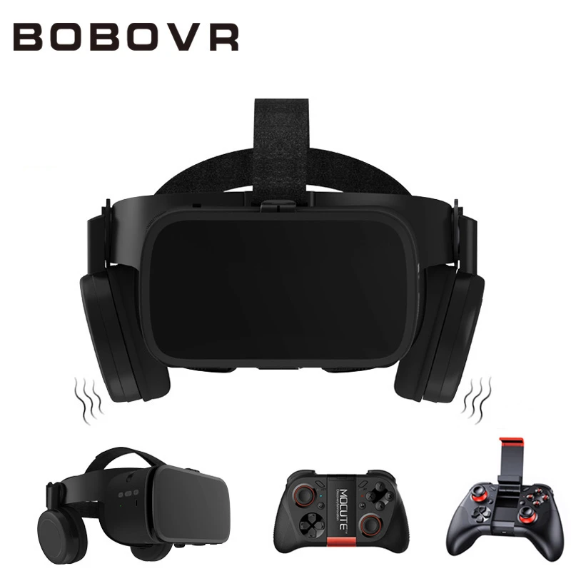 BOBO VR Z6 3D Glasses Virtual Reality for Smartphone Black Google Cardboard VR Headset Helmet