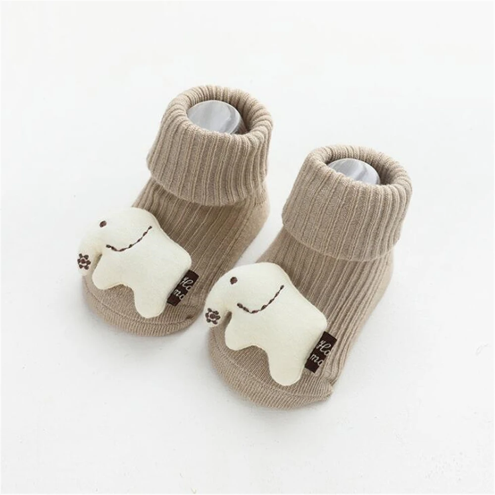 Cute Animal Baby Socks Cotton Breathable Warm Floor Socks for Newborn Toddler Anti-slip Winter Cartoon Baby Foot Socks Shoes