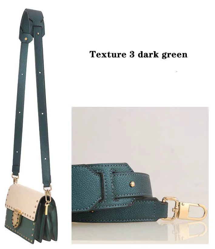 Высокое качество, натуральная кожа, сумка на ремне, модный продукт, сумка для девочек, аксессуары, 81-118 см, Регулируемый Женский широкий плечевой ремень - Цвет: Texture 3 dark green
