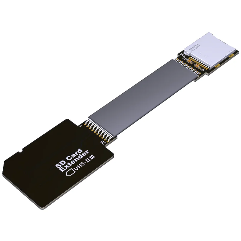 TF Micro SD TO SD Card Extension Cable Adapter Flexible Extender SD / SDHC /SDXC Card Reader UHS2 UHS-III Flexible Flat Cable