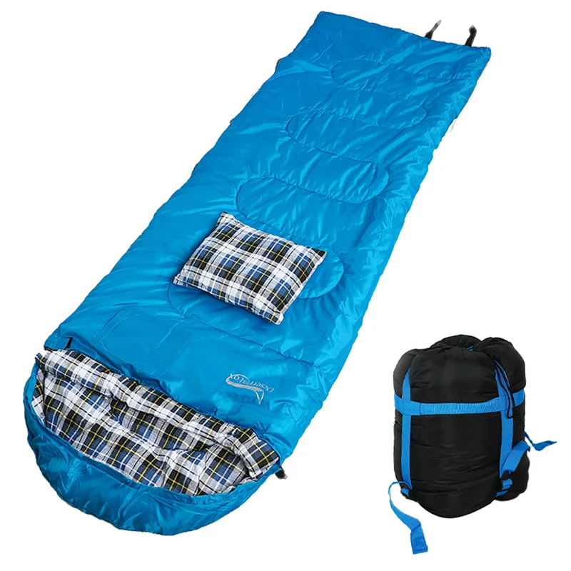 2kg Lattice Envelope Backpacking Sleeping Bag Winter Adult Lightweight