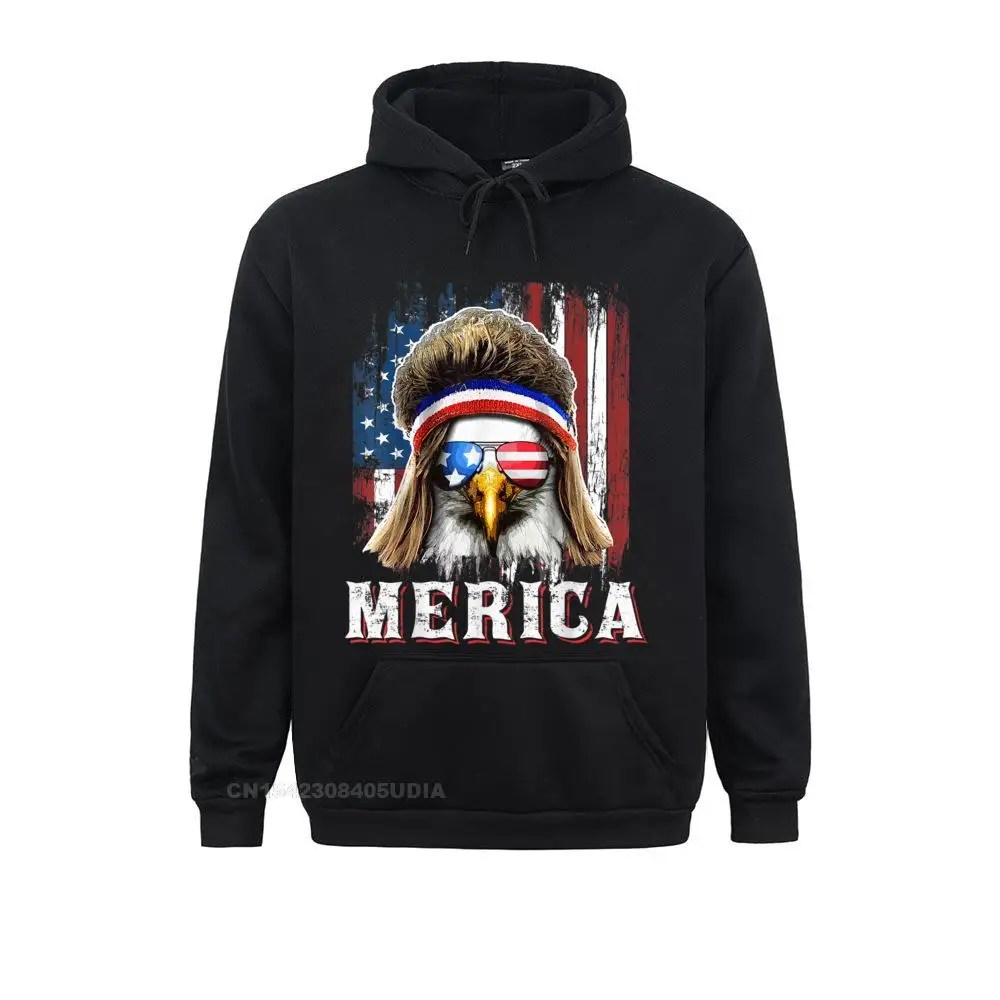 

Casual Merica Eagle Mullet 4th Of July American Flag Stars Stripes Hoodie Sweatshirts For Male Newest Sweatshirts Sportswears