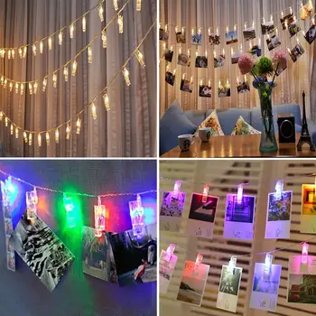 

10LED Photo Clip Light String Home Room Party Decoration Commemoration