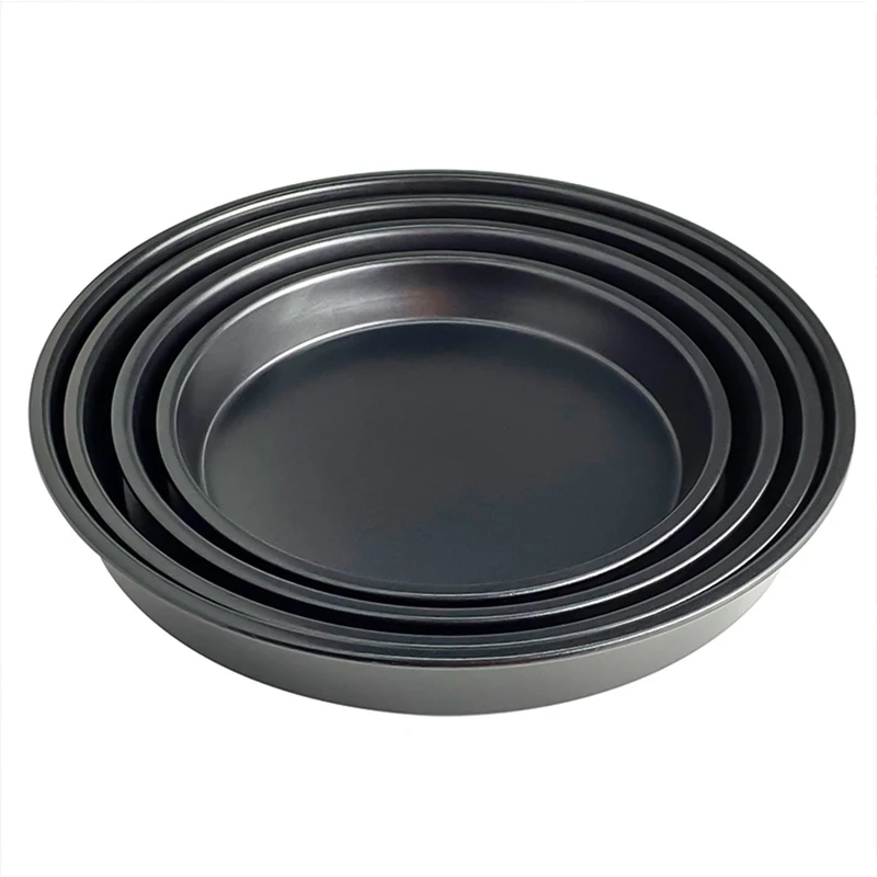 

6-9 Inch Non-stick Round Carbon Steel Pizza Pan Deep Dish Microwave Oven Baking Mold Pot Mold Baking Tool