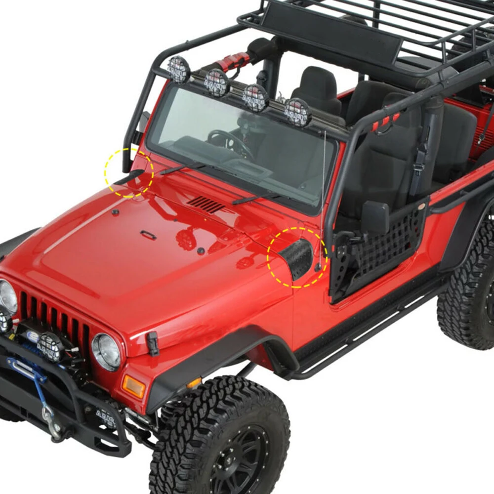 Авто боковой капот угловой капот крышка для Jeep Wrangler TJ 1997-2006 комплект оборудования