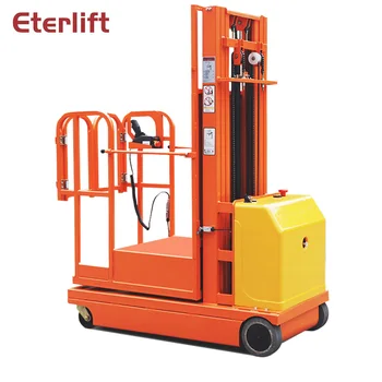 

2.7m 3.3m 4.0m 4.5m Electric Aerial Order Picker Platform with 300kg capacity