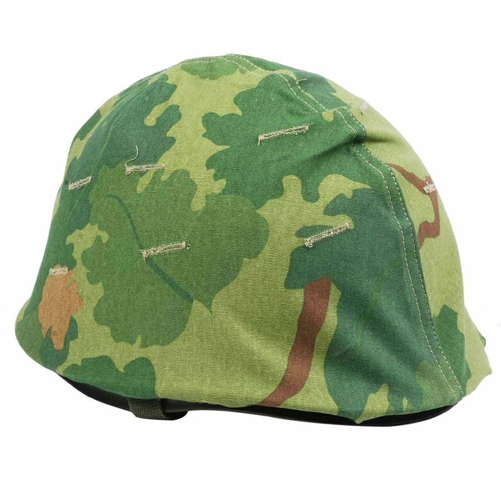 

Souvenir OUTDOOR VIETNAM WAR US ARMY MITCHELL CAMO REVERSIBLE CANVAS SOLDIER M1 HELMET COVER