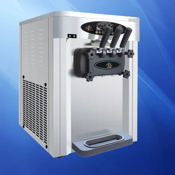 

Mini desktop 3 flavors commercial household soft ice cream machine high quality soft ice cream machine for sale