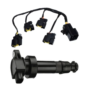 

Ignition Coil for Kia Cerato Soul 1.6L 2004-2018 Hyundai 27301-2B000 & 27350-2B000 Ignition Coil Cable Plug Wire Harness