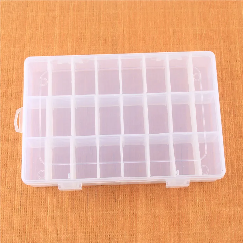 New Transparent Plastic Storage Box Organizer Cover Container Box For Jewelry Making DIY Necklace Bracelet Bead Case Accessories