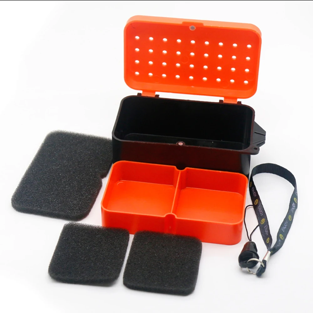 Multifunctional Doublelayer Fishing Live Bait Box Breathable Portable