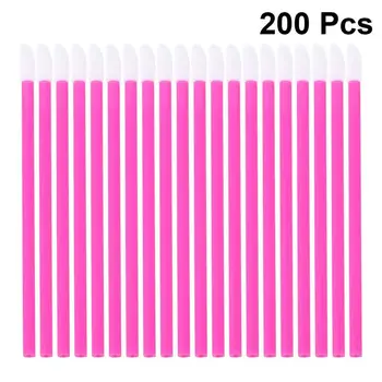 

200pcs Disposable Lipstick Brushes Hollow Lip Gloss Applicators Sticks Makeup Tools