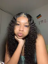 Peluca brasileña de ondas profundas prearrancada, peluca con malla frontal y pelo de bebé, 13x4, para mujeres negras