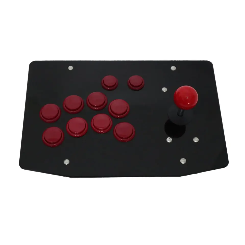 RAC-J500S 10 Buttons Right Handed Arcade Joystick USB Wired Black