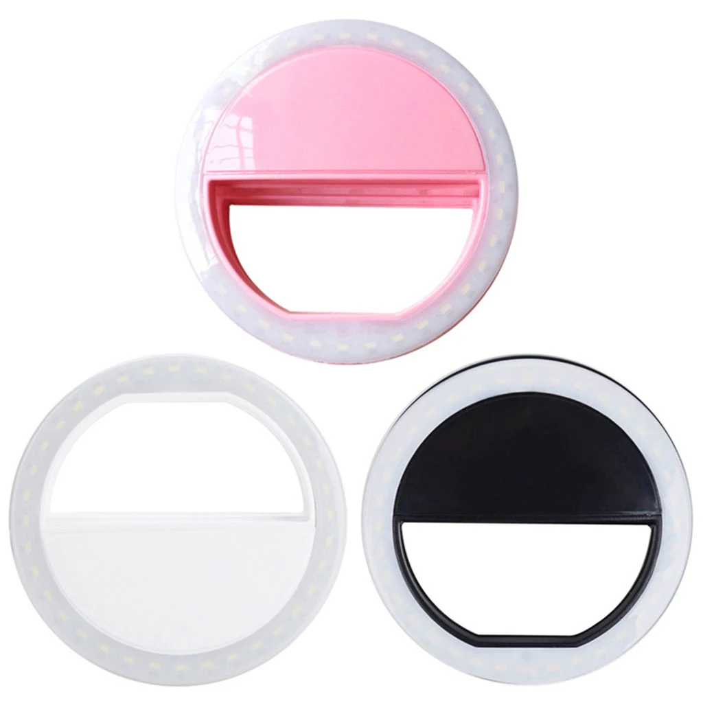 

Selfie Ring Light for iPhone Samsung Smartphone Portable Flash Led Ringlight Camera Photography Ring Light Enhancing Photography