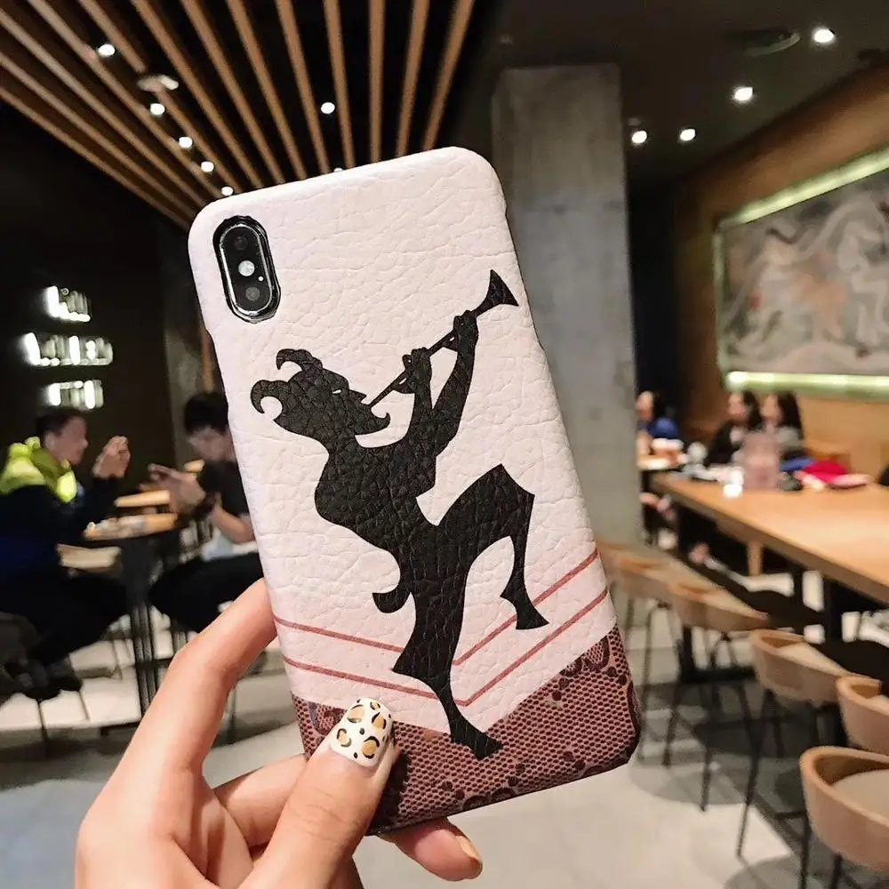 Gladiatus Роскошный жесткий кожаный чехол для мобильного телефона для iphone xsmax xs xr 7plus мультяшный медведь милая собака pc har pu кожаный чехол для телефона 8plus - Цвет: Gladiatus