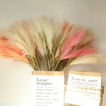 

Reed Grass Simulationl Flower Artificial Fake Plant for Home Office Wedding Greenery Decoration Photo Props Supplies