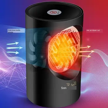 

Electric Wall Heater Mini Portable Plug-in Personal Space Warmer for Indoor Heating Camping Any Place Adjustable Thermostat