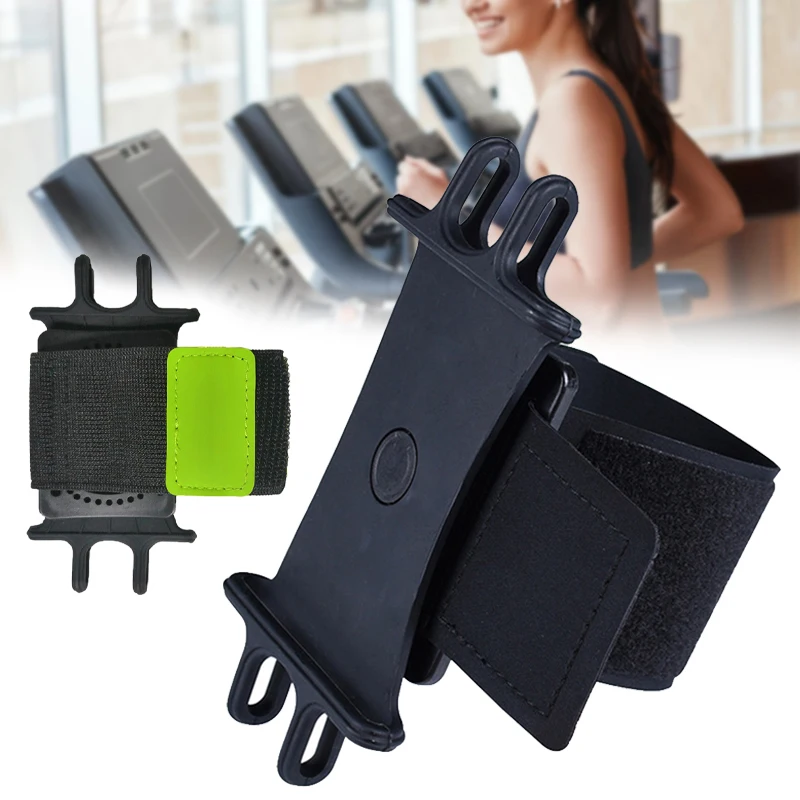 

Wrist Phone Holder Stretchy Band Strap 360° Rotatable Arm Forearm Cell Phone Mount Fits All 4-6.7in Smartphone Sports Bags