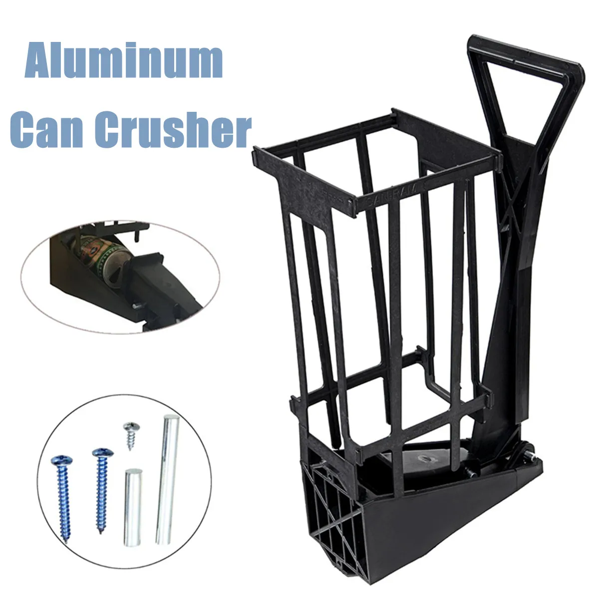 

Can Crusher Aluminum Soda Beer Bottle Cans Recycling Wall Mounted Tools Kit Dispensing Crusher Smasher Kitchen Tools 12 Ounces
