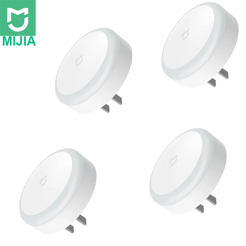 Xiaomi Mijia светодиодный индукционный Ночной светильник с вилкой, автоматический светильник, сенсорный выключатель, низкое энергопотребление, светильник