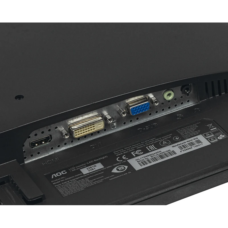 Monitor AOC 21." 22E1D(00/01) black TN+ film LED 16:9 DVI HDMI M/M 250cd Mat
