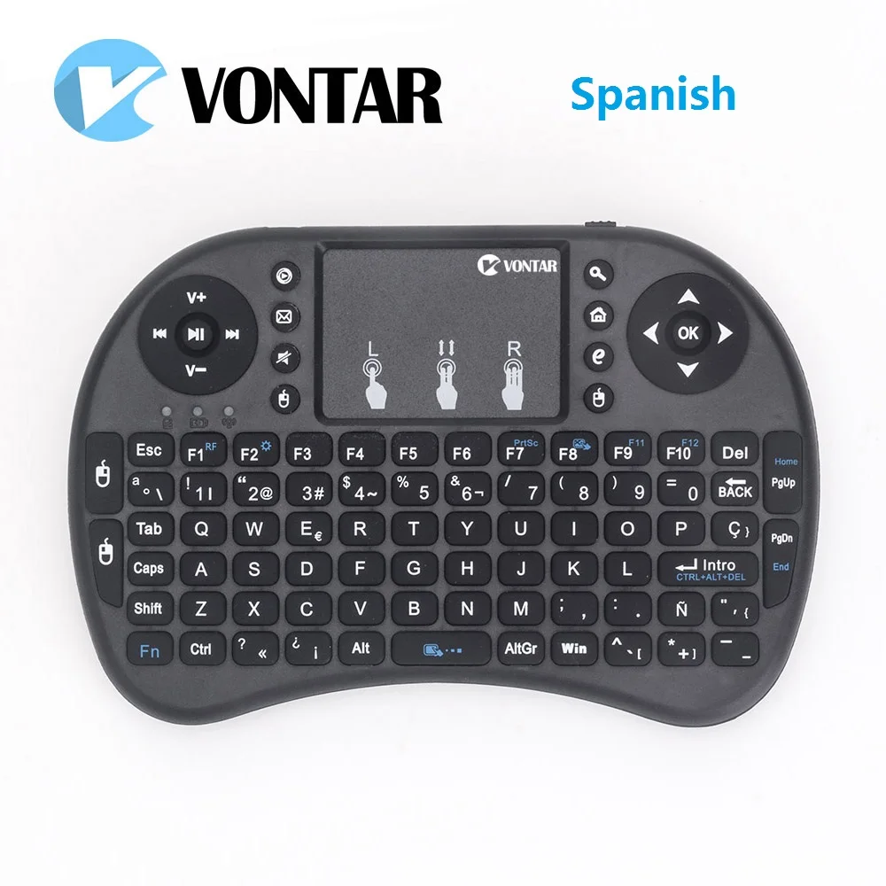 Беспроводная клавиатура VONTAR i8 10 шт. русская английская Испанская версия 2 4 ГГц