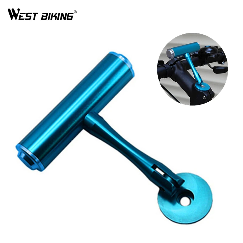 

WEST BIKING T Frame Bicycle Handlebar Extensions Frame Bicycle Handlebar Lamp Cycling Computer Clip Holder Light Extension Frame