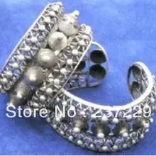 Цена^ Новые Двойные витые стальные проволочные наконечники тибетские серебряные регулируемые браслеты-манжеты