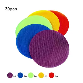 

30Pcs Round Mat Carpet Marker Spot Stitch Markers for Teacher Sit Classroom Teaching Tools Early Educational Toy Gift 72XC