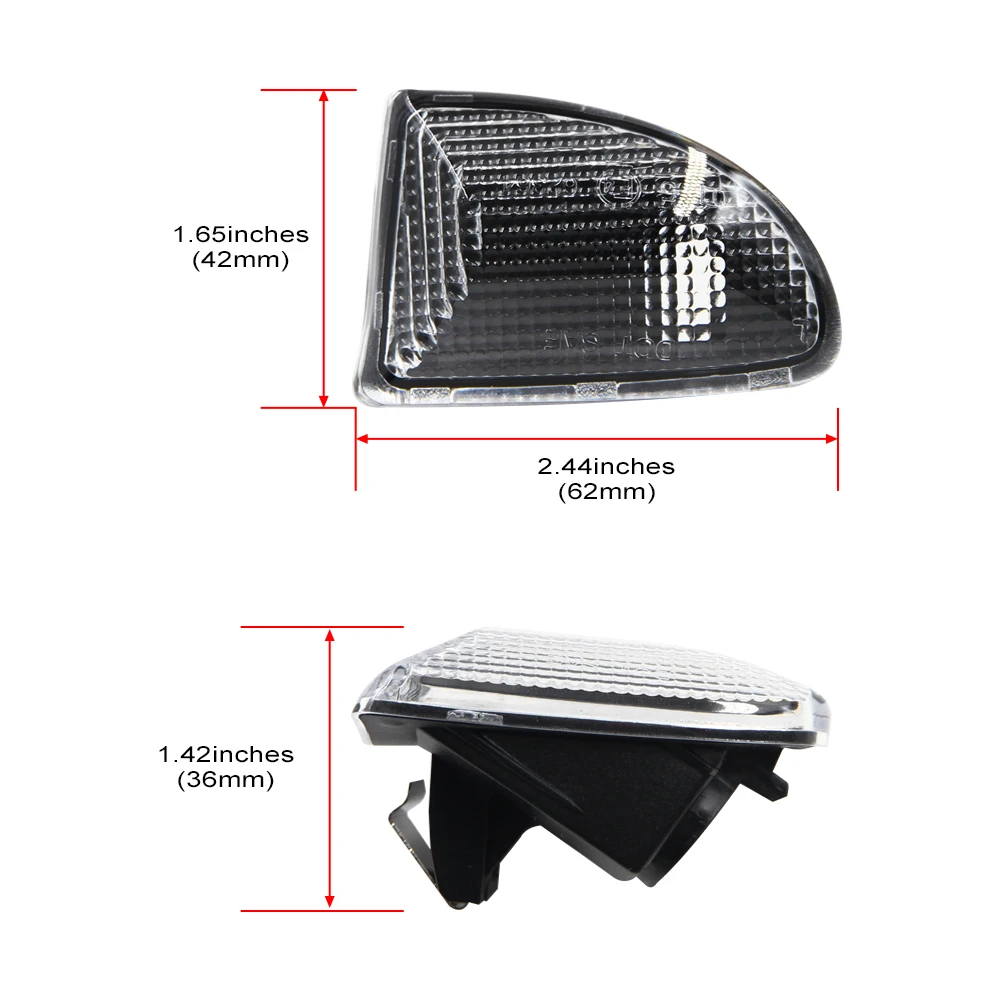 Для 07-15 Smart Fortwo 451 MK1& MKII OEM светодиодный, боковой, габаритный фонарь указателя поворота