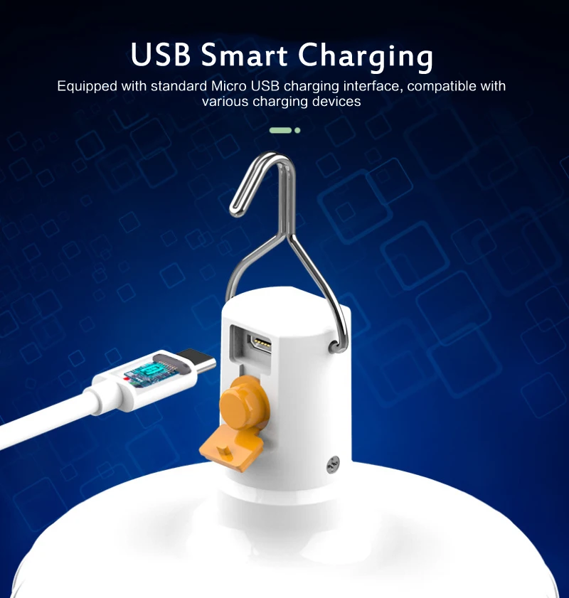 Портативная светодиодная лампа перезаряжаемая через USB для экстренных случаев