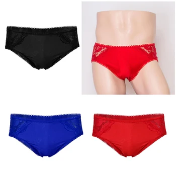 

Mens Fashion Briefs Boxers Knickers Underwear Underpants Shorts Bulge Pouch man hollow out panties blue balck red lingerie