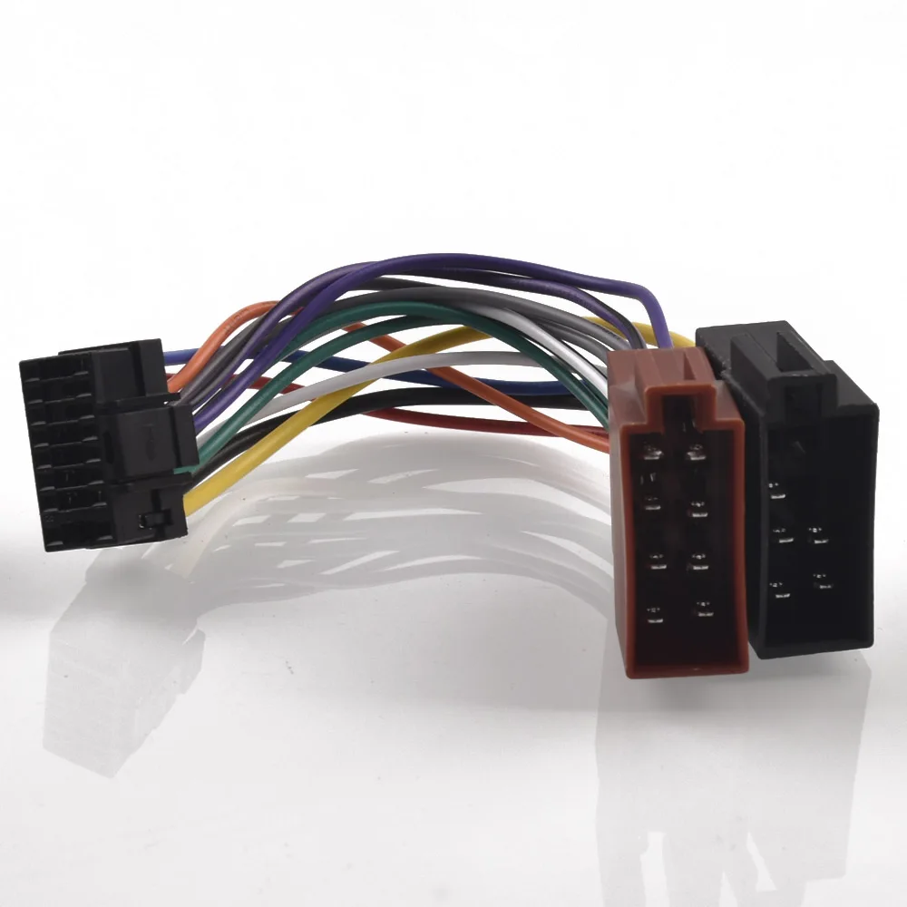 Connettore Iso Del Cavo Del Cablaggio Stereo Dell'Autoradio A 16Pin Per Il Connettore Iso Alpine Jvc