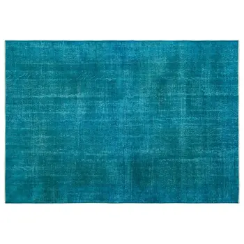 

Handmade Turquoise Vintage Overdyed Turkish Area Rug 217x308 Cm-7'1''X10'1''