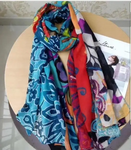 Многоцветный испанский DEG шарф шаль пляжное полотенце в подарок(2 - Цвет: 98