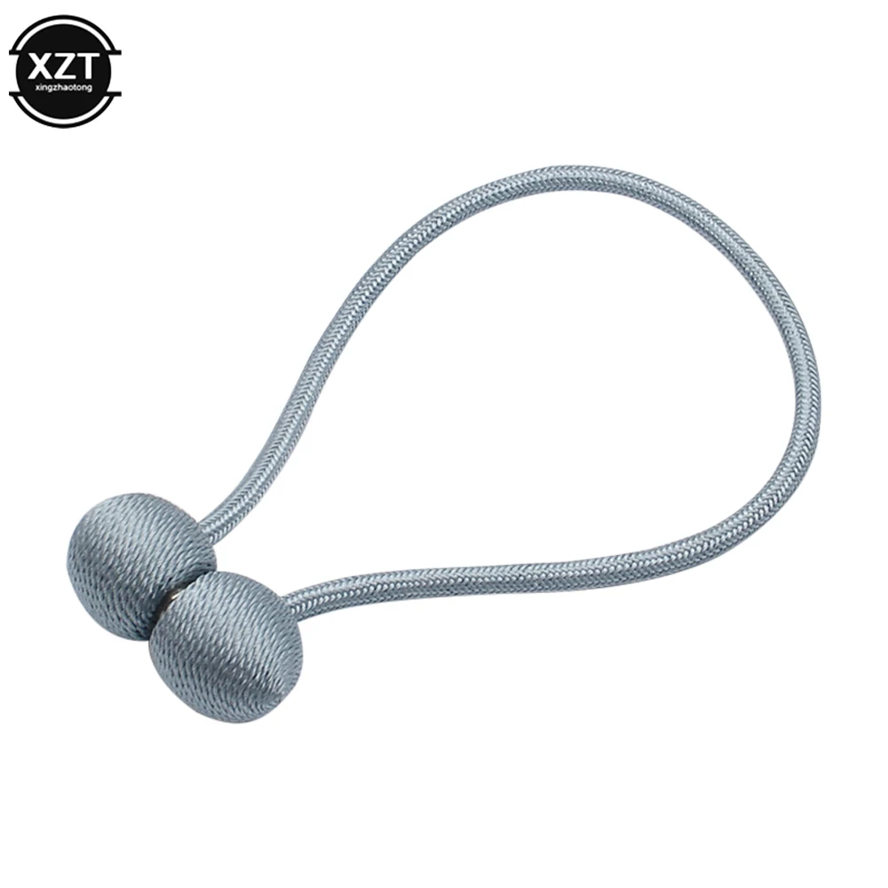 1Pc Pearl Curtain Magnetic Ball Tie Rope Backs Holdbacks Buckle Clips Accessory Rods Accessoires Hook Holder Home Decorations 4