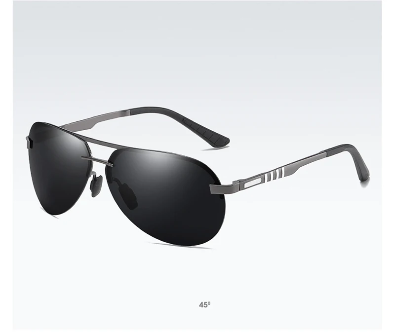 FUQIAN, Ретро стиль, поляризационные мужские солнцезащитные очки, модные, без оправы, для вождения, солнцезащитные очки, es, весенние петли, стекло, UV400