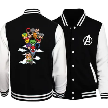

Cartoon The Avengers 2019 Winter Streetwear Hot Sale Jackets Men Coat Bomber Fashion Hip Hop Funny High Quality Jacket Baseball