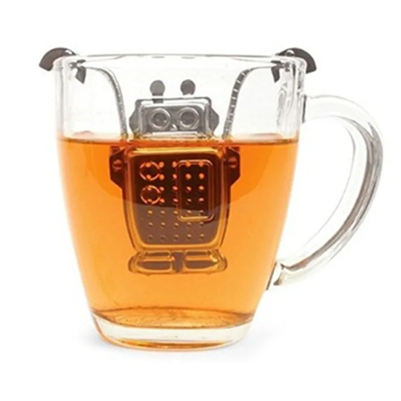 

Robot Tea Strainer Stainless Steel Tea Filter New Style Tea Ball Tea Filter Daily Use the Department Store Tea Set Accessories