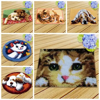 

Knoopkussen Dieren Cushion Latch Hook Rug Kits Tapijt Kussen Knooppakket Carpet Embroidery Set Foamiran For Needlework LatchHook