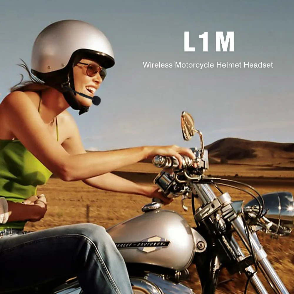 Рация для мотоцикла L1M Bluetooth гарнитура шлем Беспроводные наушники с микрофоном