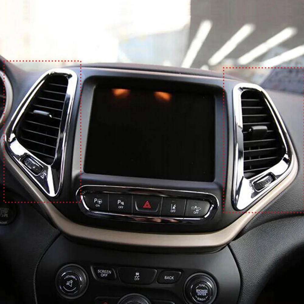 Для Jeep Cherokee- центральная консоль вентиляционное отверстие выход крышка отделка