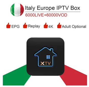 

XTV Smart Android 7.1 TV Box Amlogic S905X Media Player italy super iptv subscription Germany Albania Turkey ExYu adult