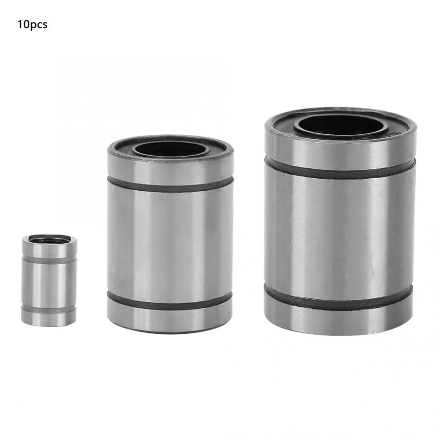 

10pcs Linear Motion Ball Bearing Bushing Slide Bearing For CNC Milling Bearing Steel