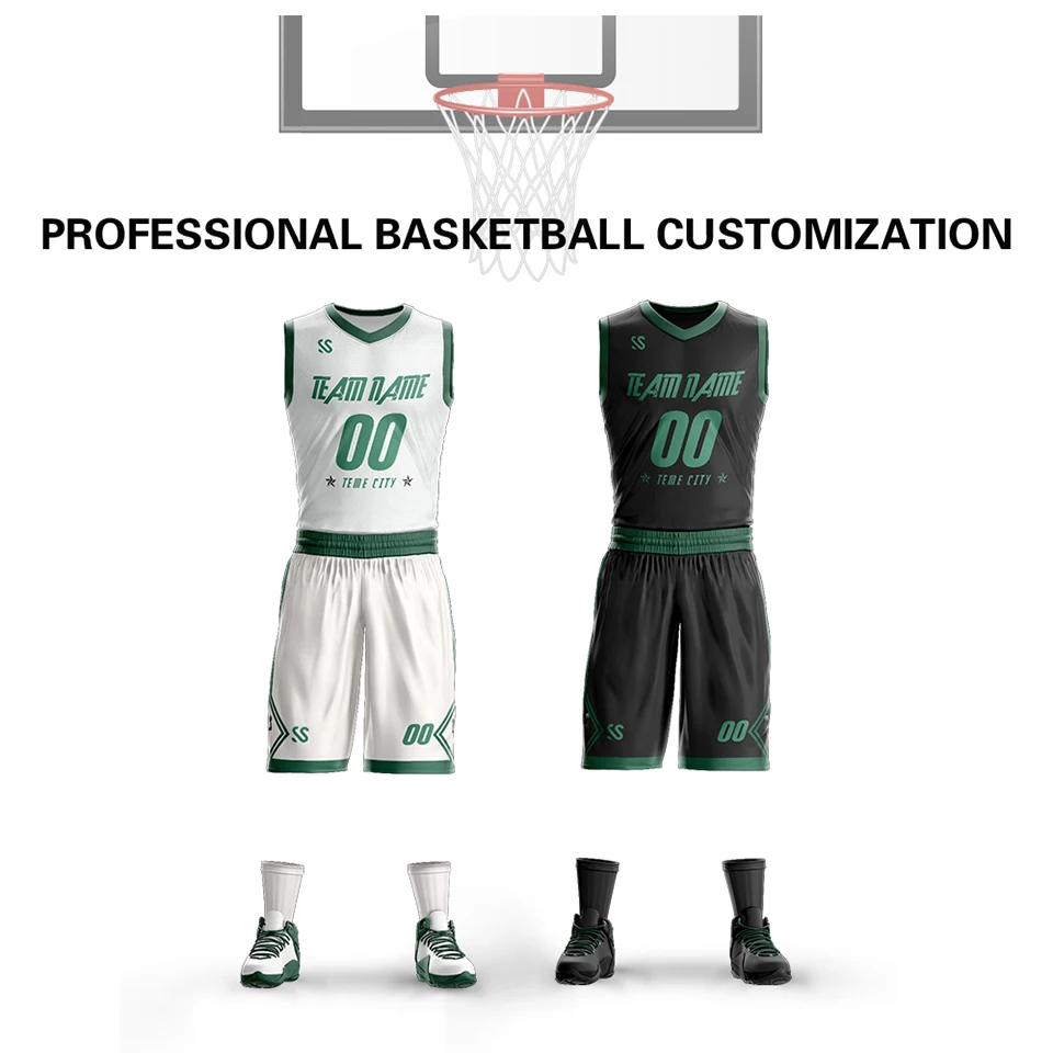 Customized Sports Suit Basketball Sets Men's Quick-Drying Running Training Uniform Basketball Jersey