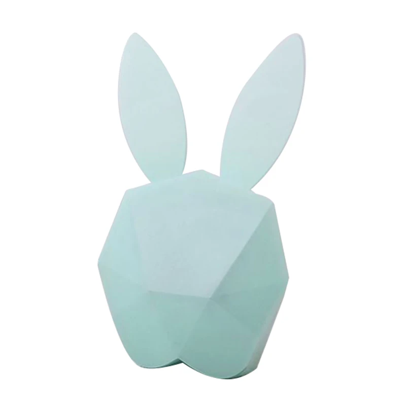 New-Rabbit Shaped LED Music Sound Control Night Light Alarm Clock