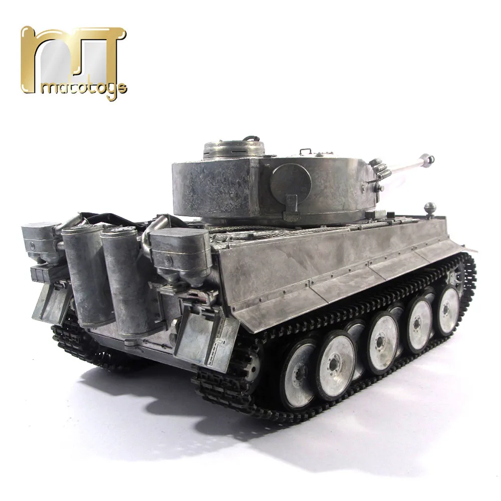 Мату 1220 100% металла 1 16 Немецкий Тигр 2.4 Г RC танк инфракрасный битве recoil баррель BB