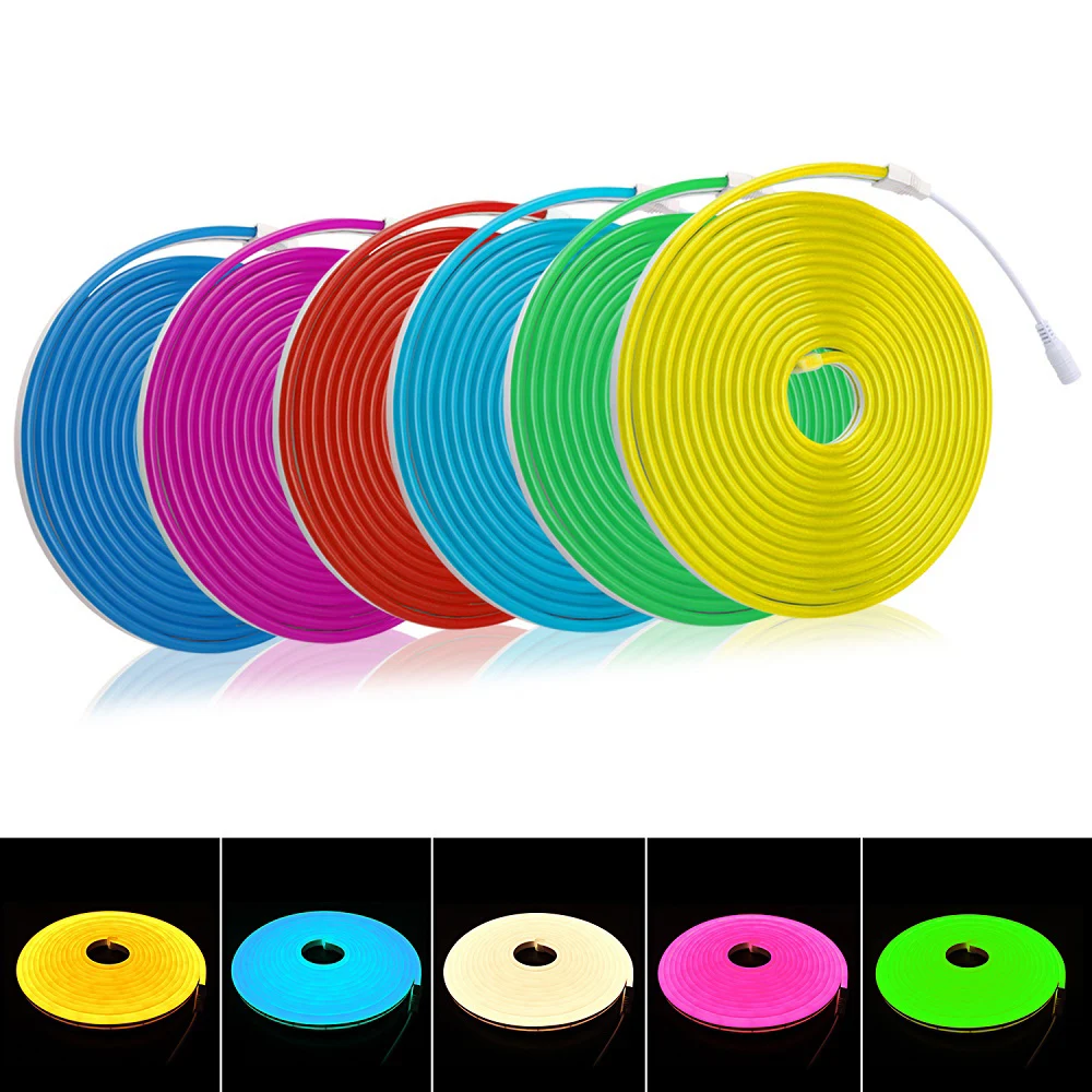 

12V Led Lights Cabinet Light Flexible Neon Strip Led Lighting for Cabinet Kitchen Bedroom Christmas Decoration Festoon Led Light