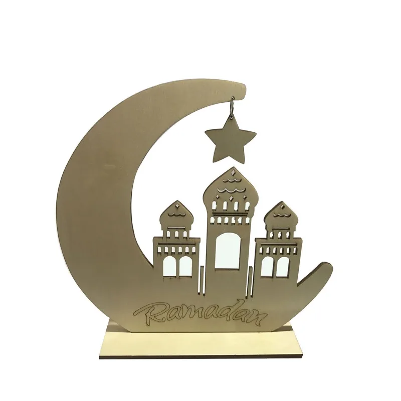 DIY Eid деревянный кулон EID MUBARAK Декор для дома украшения на Рамадан Висячие Подвески Исламские мусульманские Вечерние принадлежности для декора